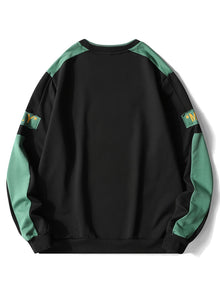 Lässiger Baumwolle Fleece Sweatshirt für Männer | Perfekt für den Alltag – Schwarz