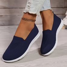 Elegante Gestrickte Unisex-Sneaker für Damen | Perfekt für Alltag – Navy Blau