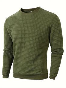 Beckham | Bohemian Plaid Langarm Pullover – Grün