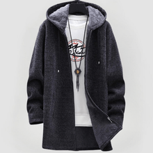 Zilvara | Elegante Unisex-Jacke mit Kapuze – Dunkelgrau