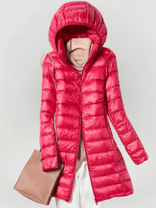 Norlina | Ultraleichte Jacke für stilvolle Wärme – Rot