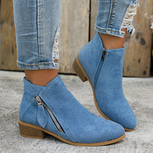 Mia - Stiefel mit Reißverschluss – Blau