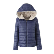 Gesteppte Pufferjacke für Frauen - Sofiane – Marineblau