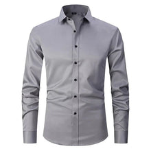 Lucas | Dehnbares knitterfreies Hemd – Grau