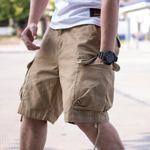Herren Cargo-Tasche Baggy-Stil Shorts - Andres – Khaki