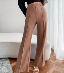 Carey | Lose gerade Hosen – Kaffee
