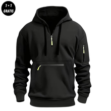 FRED - eleganter und bequemer Kapuzenpullover – Schwarz
