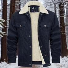 Heinruch | Warme und hochwertige Cordjacke für Herren – Bleu marine