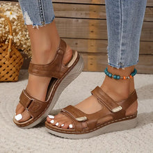 Kara | Orthopädisch Verstellbar Sandalen – Braun