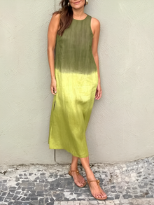 Joan - Vielseitiges Maxikleid im Bohème-Stil – Grün