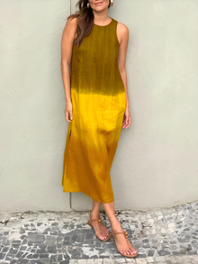Joan - Vielseitiges Maxikleid im Bohème-Stil – Gelb