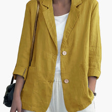 Damen Blazer im lässigen Business Look – Gelb