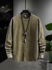 Alden – Vintage Inspiriertes Langarm Hemd – Grün