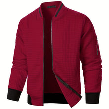 Benjie - Strick Jacke Mit Stehkragen Und Reißverschluss – Burgund