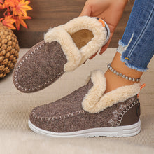 Aleeza - Lässige Haus Schuhe Mit Fleece Futter – Kaffee