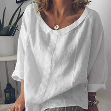 Marion Kaye - Umlegekragen Bluse – Weiß