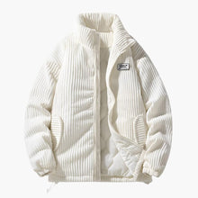 Mario | Stylische Cordjacke – Weiß