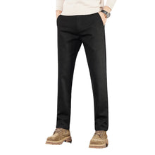 Couture - Neue trendige Herren-Slim-Freizeithosen – Tiefschwarz