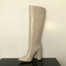 Anneliese - Damenstiefel mit dicken Sohlen – Beige
