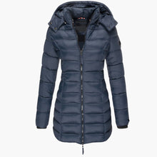 Melina | Daunenjacke mit Kapuze – Marine