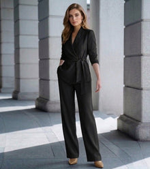 Asya – Eleganter, Lässiger Zweiteiler – Schwarz
