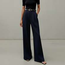 Marlene - Stylische Hose mit weitem Schnitt – Schwarz