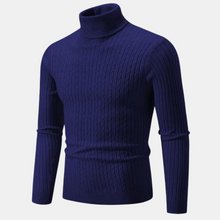 Larry | Stylischer Rollkragenpullover – Marineblau