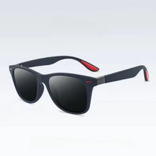 LuxFrame - Premium Sonnenbrille Mit Eckigem Rahmen – Dunkelblau