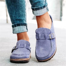 Kirsten | Damen Schnallen Slip-On Loafer – Lila