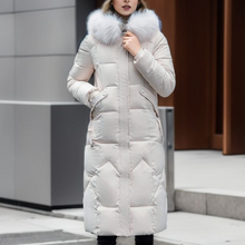 Daunenjacke Damen Lang Mit Kapuze | Gefüttert Und Elegant – Weiß