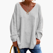 Corinna | Oversized Langarmhemd – Grau