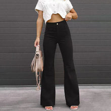 High-Waist-Jeans | Schlaghose | Retro & Moderner – Schwarz