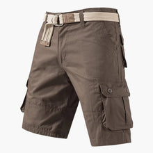 Cargoshorts mit Gürtel und Taschen - für Herren im Freizeitstil – Braun