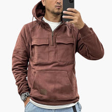 Julian | Premium Taktische Hoodie – Ziegelrot