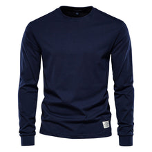 Wynne - Bequemes Langarmshirt – Dunkelblau