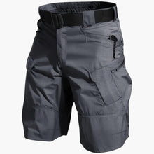 Cargoshorts mit elastischem Bund - für Herren im Utility Stil – Grau