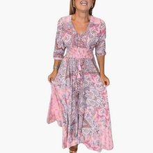 Andrea | Bohemian Flow Maxikleid – Rosa