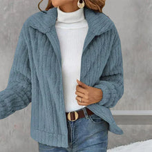 Jasmine - Bequeme & Modische Fleecejacke für Damen – Blau