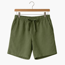 Herren Sommer Shorts mit Kordelzug und Seitentaschen – Grün
