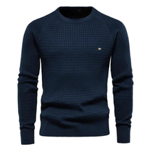 Herren-Rundhals-Pullover – NICK – Marineblau