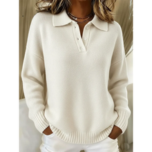 Venera - Gemütlicher Bequemer Pullover – Weiß