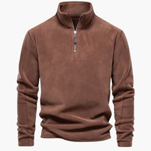 Claude | Exklusiver Fleecepullover – Braun