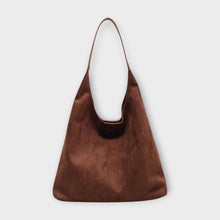 Minimalistische Schultertasche Damen – Braun