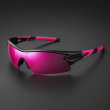 VeloShade – Verspiegelte Rundum Schützende Sport Fahrradsonnenbrille – Rubinschwarz