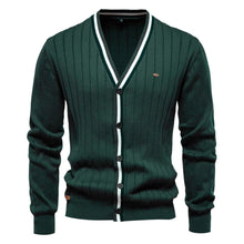 Sam - Elegante Strickjacken für Herren – Grün