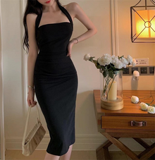 Griselda - Sommerkleid im Retro-Stil für Damen – Schwarz