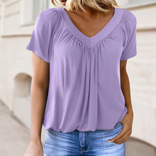 Lisbeth™ Schmeichelhaft Gefaltete Bluse – Lila