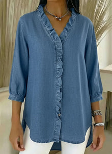 VERA | Die sichere Bluse für jeden Tag – Blau