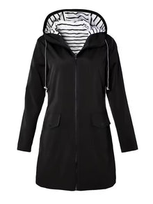 Rinola – Kapuzenjacke Mit Taschen – Schwarz