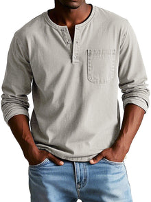 Soren™ | Vintage Langarmhemd – Beige